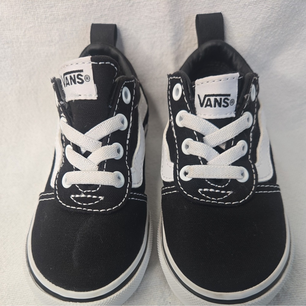 Vans Knu Skool Black White Toddler's 6 - Picture 8 of 8